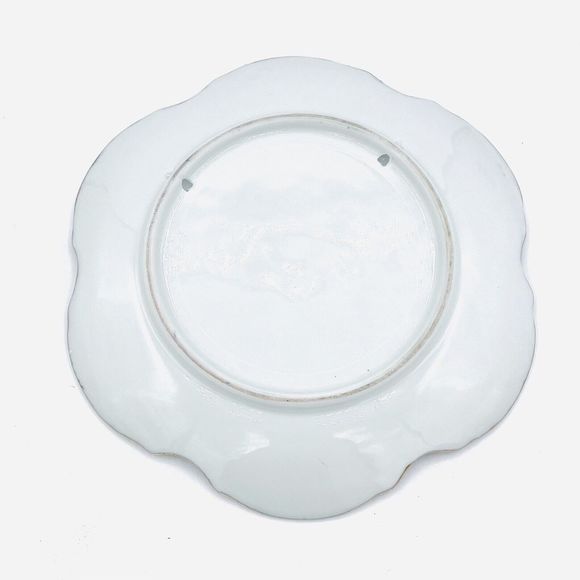 Hand Painted Artist Signed Plate By S. Curry Floral Violet Blossoms Vintage Gold - Picture 3 of 3